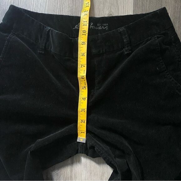 Eddie Bauer Corduroy Pants Black 8 Women’s Casual Comfy Minimalist - Picture 8 of 12
